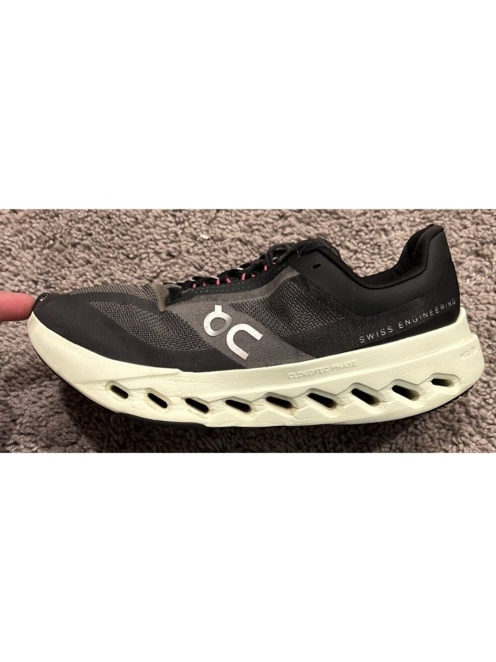On Cloudsurfer Next 3WE30052535 Sneaker Womens US 9 Black Athletic Running Shoes